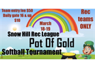 Snow Hill Rec Softball Tournmanet
